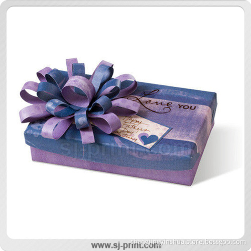 Colorful Handmade Paper Package Rigid Shirt Cardboard Gift Box